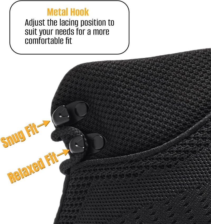 SHULOOK Non Slip Work Boots Women Slip Resistant Comfortable Mesh Kitchen Chef Shoes for Restaurant Food Service Lightweight Walking Shoes Ankle Support,Black - Image 5